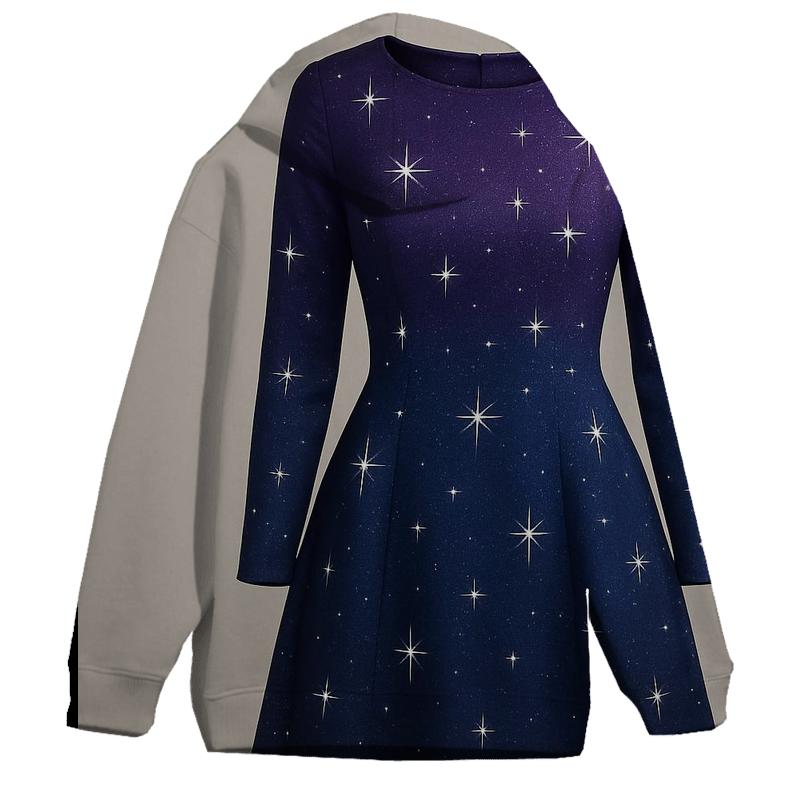 Midnight Galaxy Oversized Hoodie