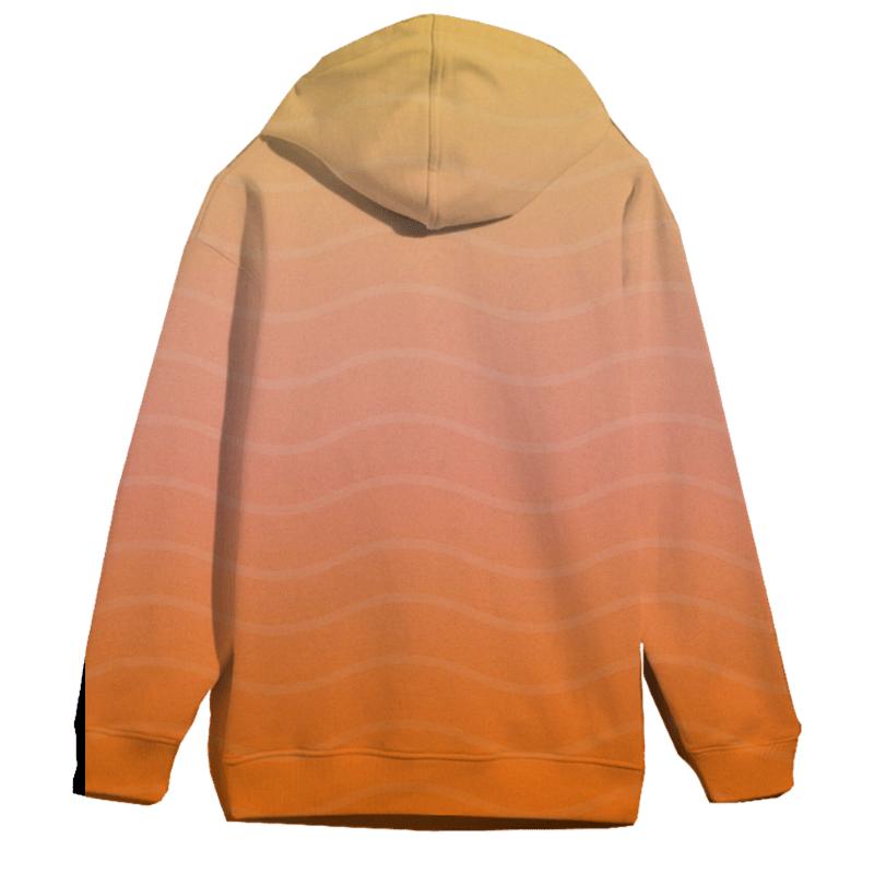 Tropical Sunrise Gradient Oversized Hoodie