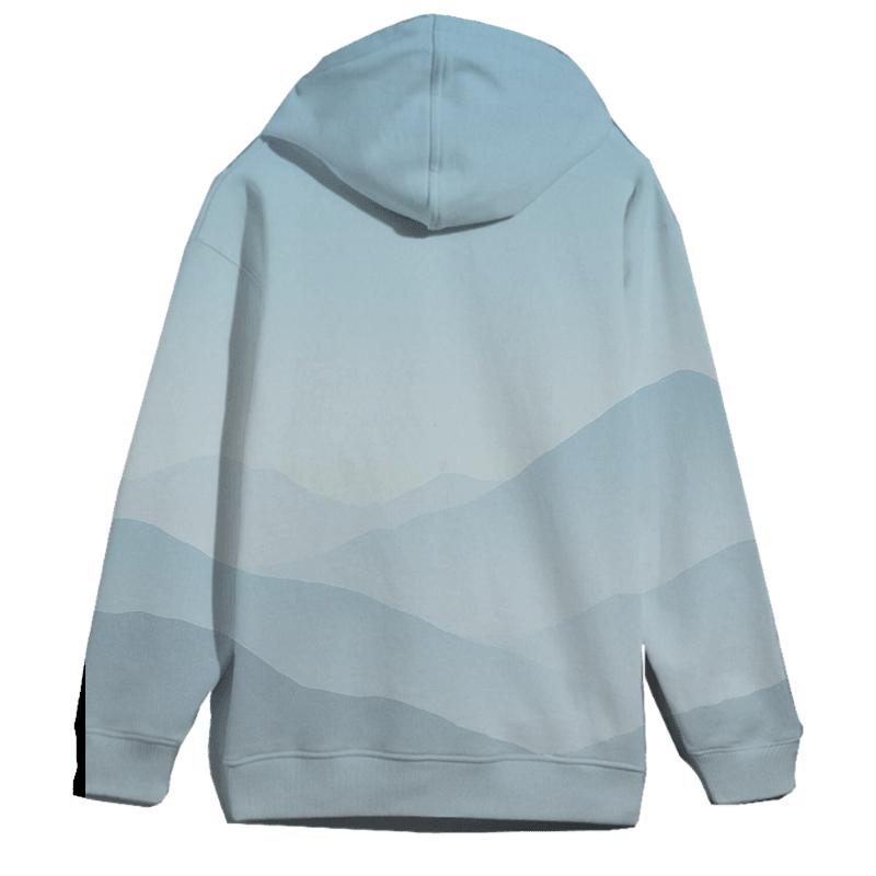 Misty Mountain Dawn Oversized Hoodie