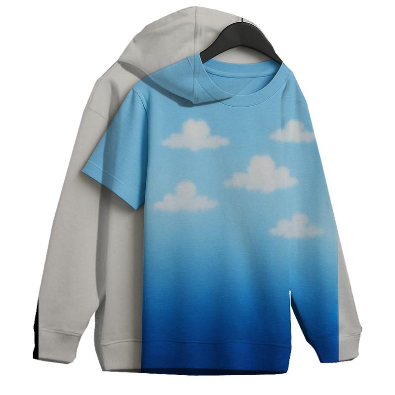 Sapphire Skies Bliss Oversized Hoodie