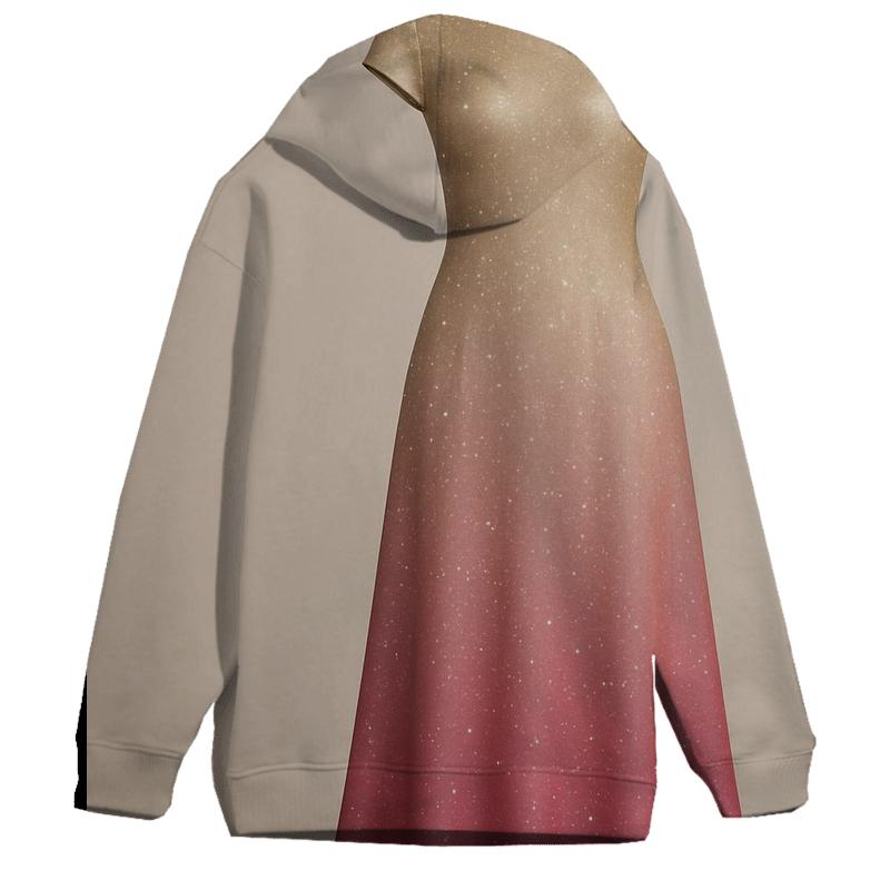 Rose Gold Glimmer Oversized Hoodie
