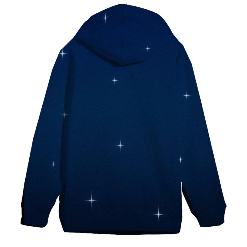 Velvet Night Sky Oversized Hoodie