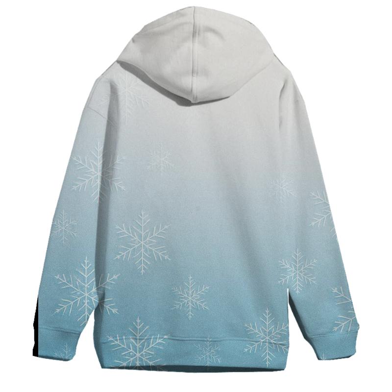 Icy Mountain Peak Oversized Hoodie