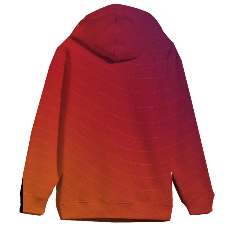 Fiery Sunset Blend Oversized Hoodie