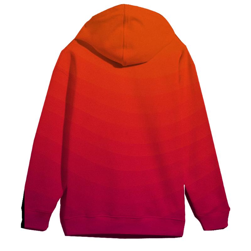 Vivid Sunset Dream Gradient Oversized Hoodie