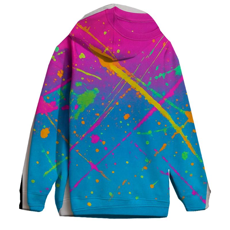 Urban Graffiti Burst Oversized Hoodie
