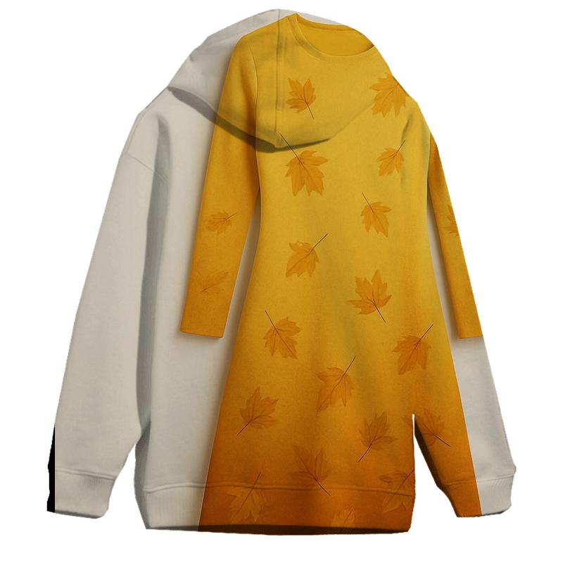 Autumn Leaf Cascade Oversized Hoodie