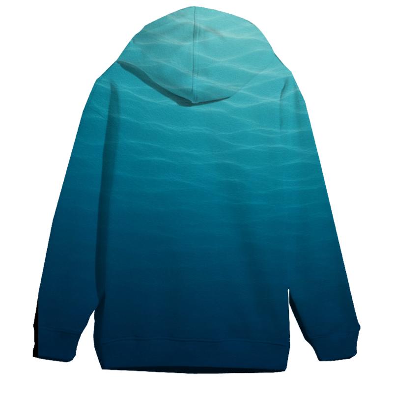 Ocean Waves Flow Oversized Hoodie