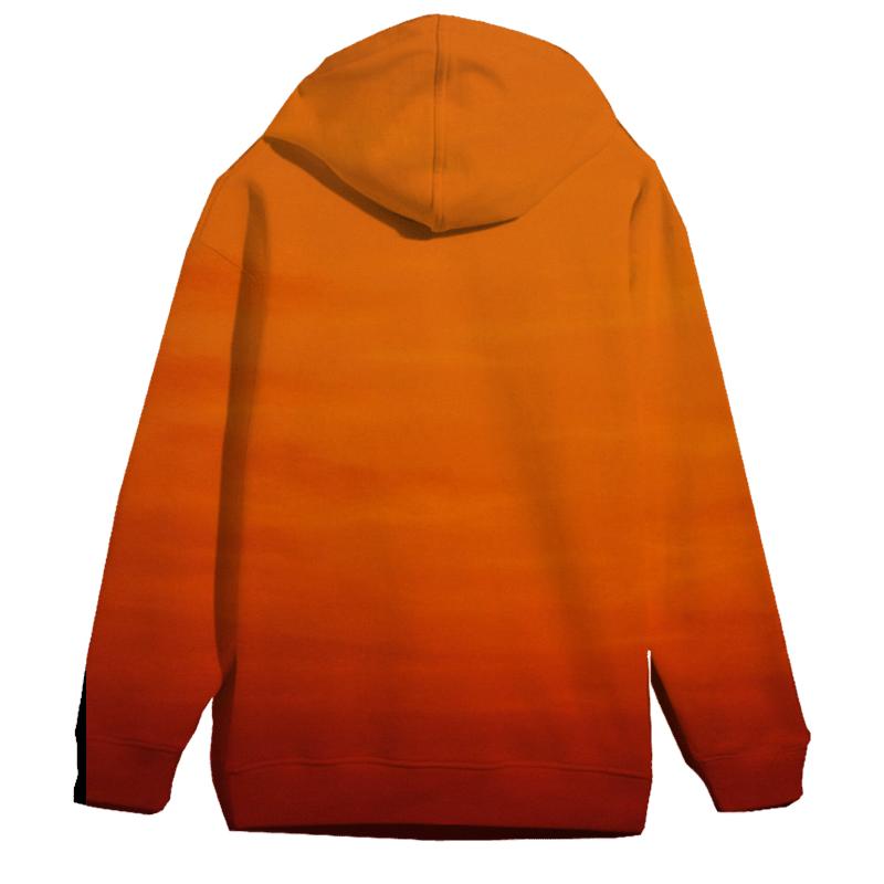 Crimson Sunset Oversized Hoodie