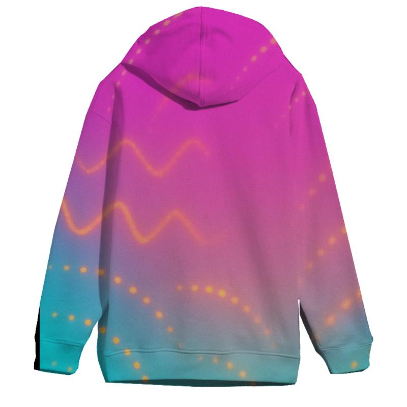 Radiant Festival Lights Oversized Hoodie