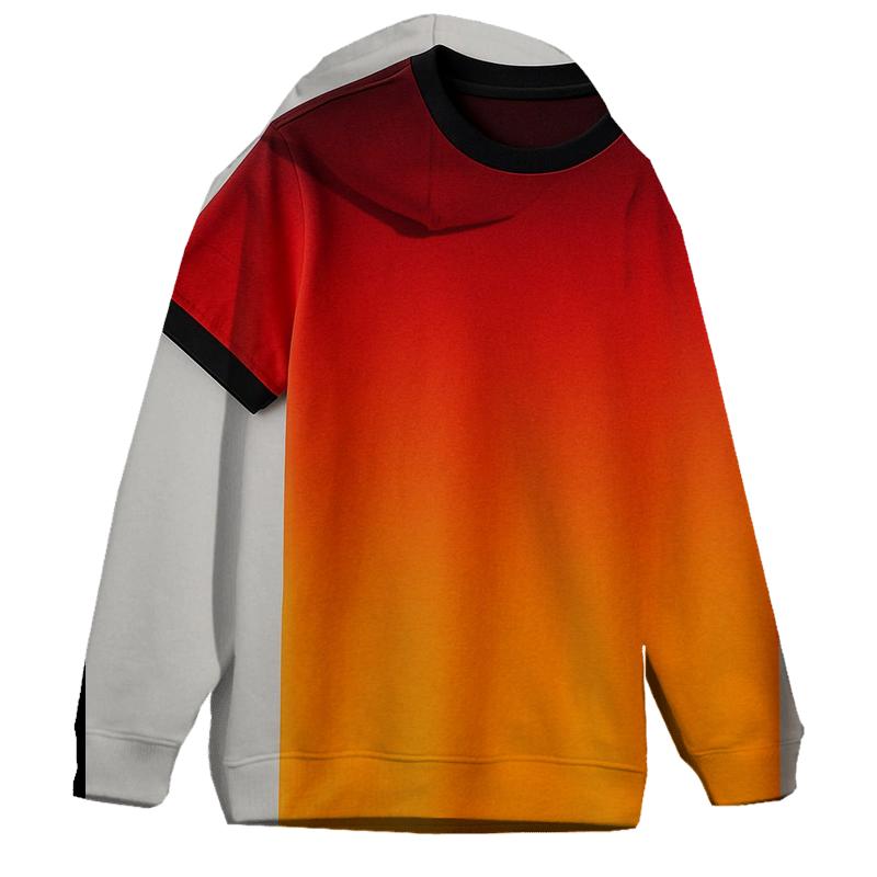 Fiery Summer Sunset Oversized Hoodie