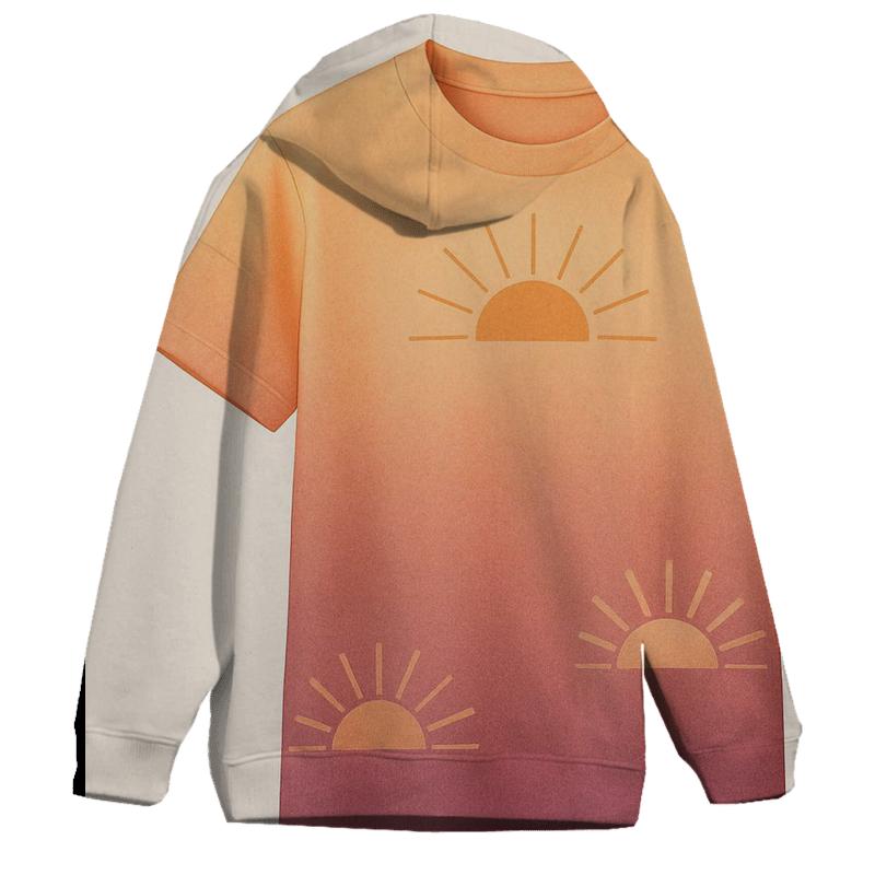 Velvet Sunrise Oversized Hoodie