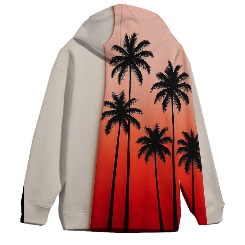 Sunset Silhouette Oversized Hoodie