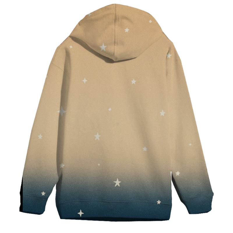 Starry Desert Night Oversized Hoodie