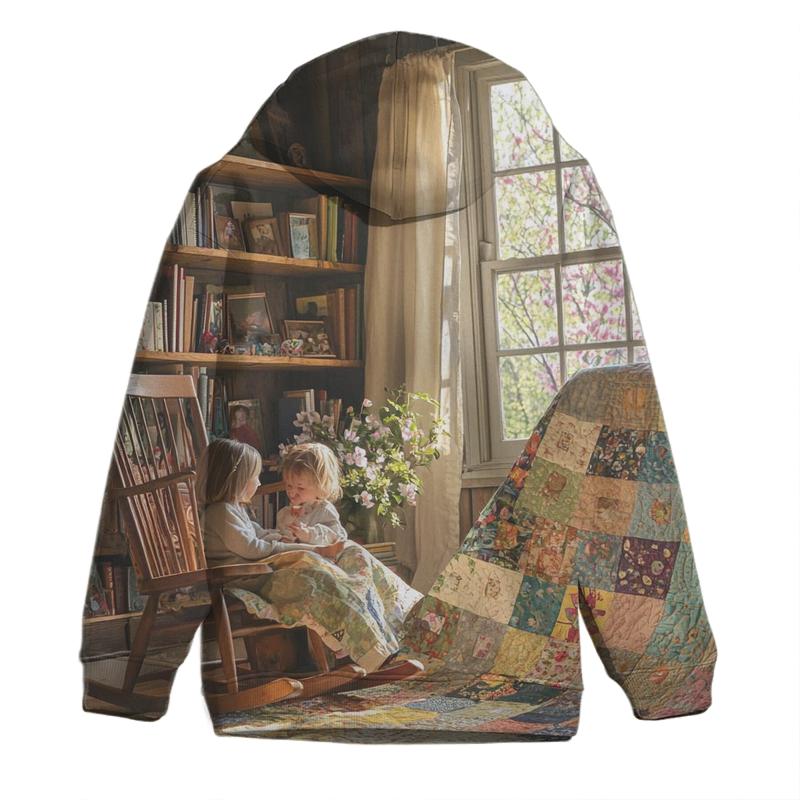 Threads of Wisdom Weaving the Fabric of Life Together Oversized Hoodie