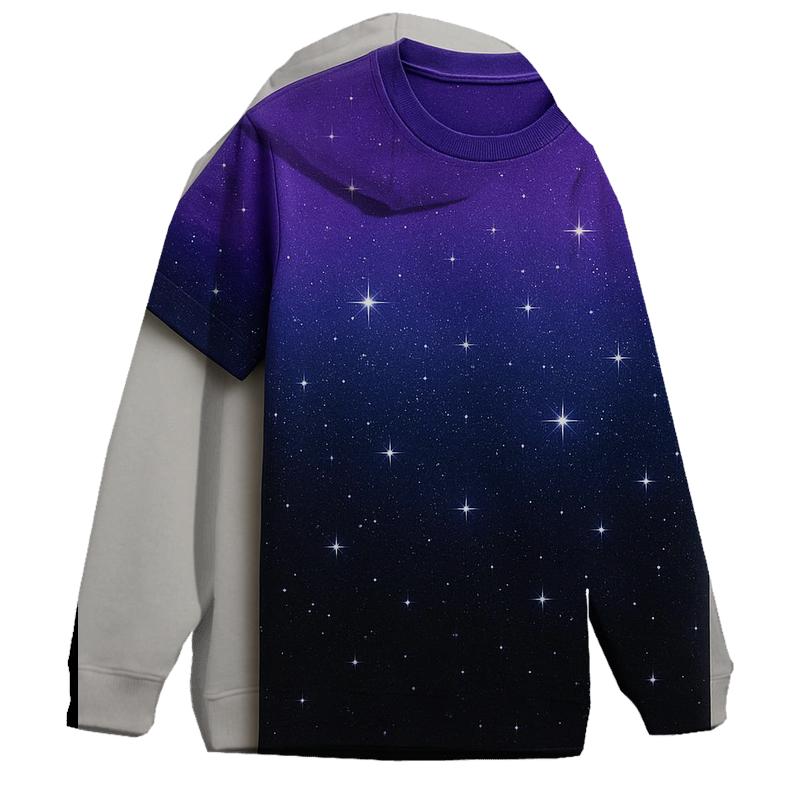 Galactic Journey Gradient Oversized Hoodie