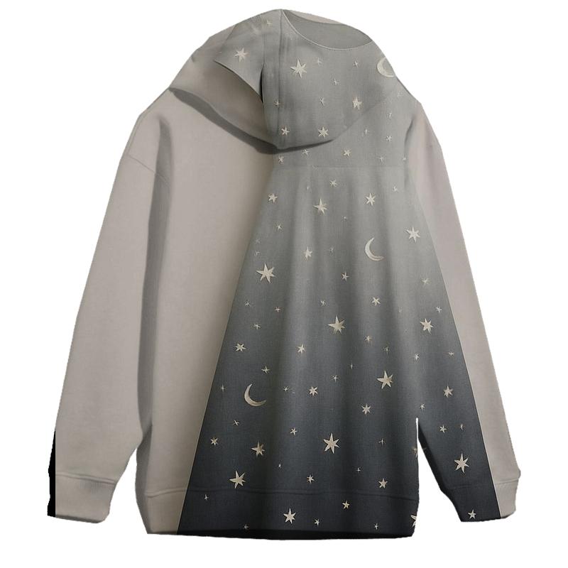 Silver Moonlight Oversized Hoodie