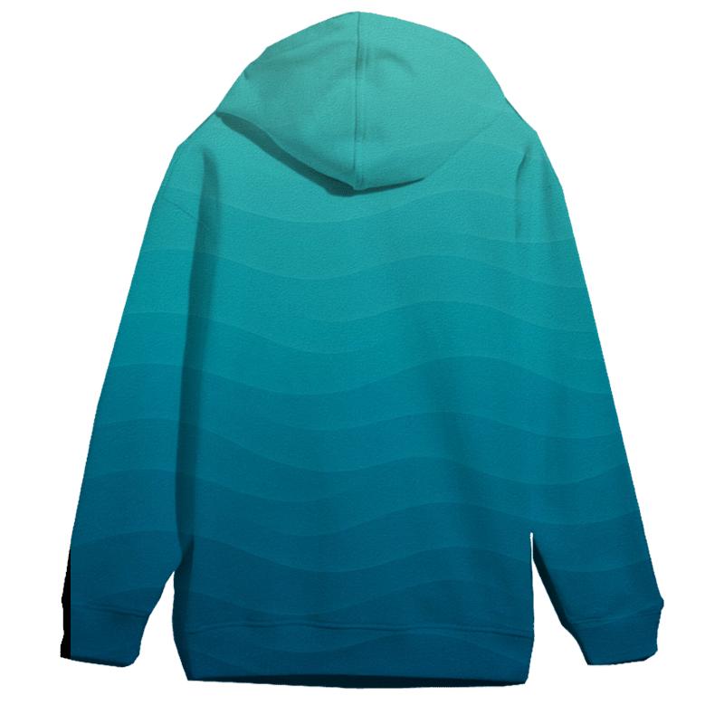 Ethereal Ocean Waves Oversized Hoodie