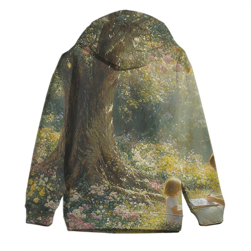 Roots of Love The Eternal Bond Between Mother and Child Oversized Hoodie