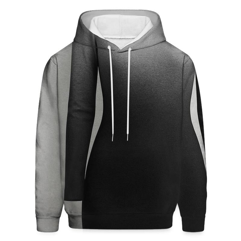 Bold Monochrome Gradient Oversized Hoodie