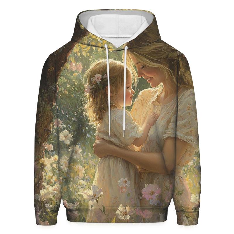 A Mother's Embrace The Eternal Safe Haven Oversized Hoodie