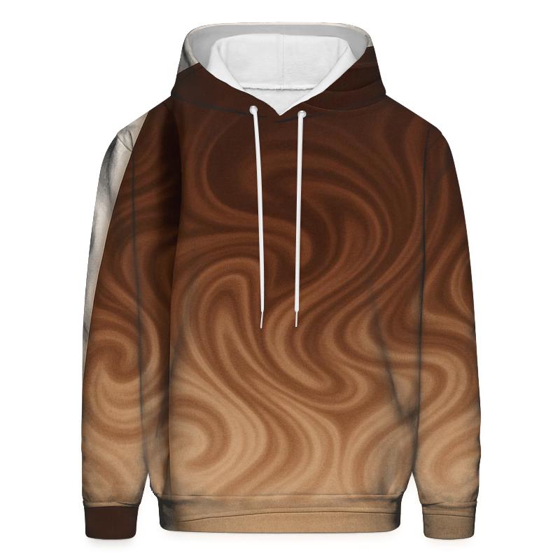 Chocolate Swirl Delight Oversized Hoodie
