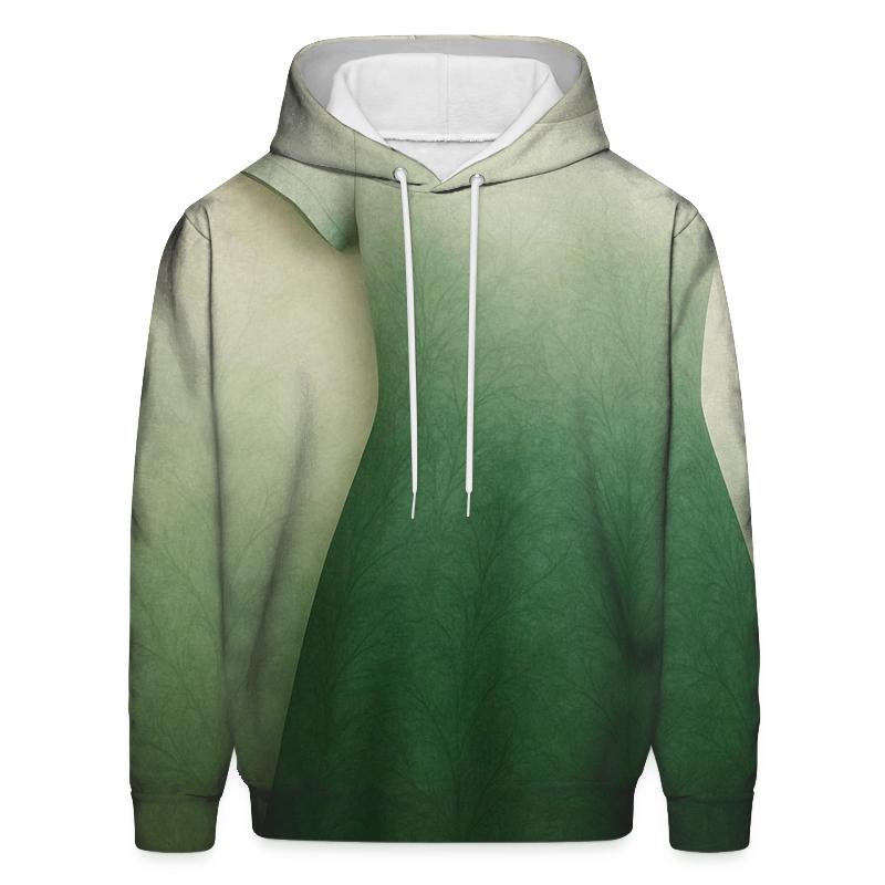 Forest Mist Gradient Oversized Hoodie