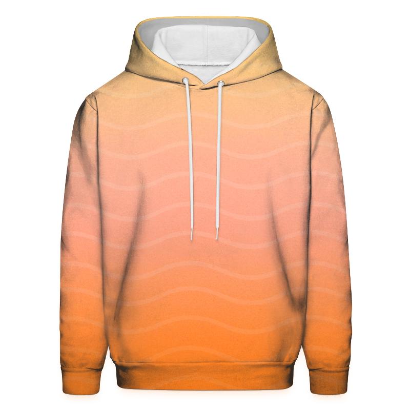 Tropical Sunrise Gradient Oversized Hoodie