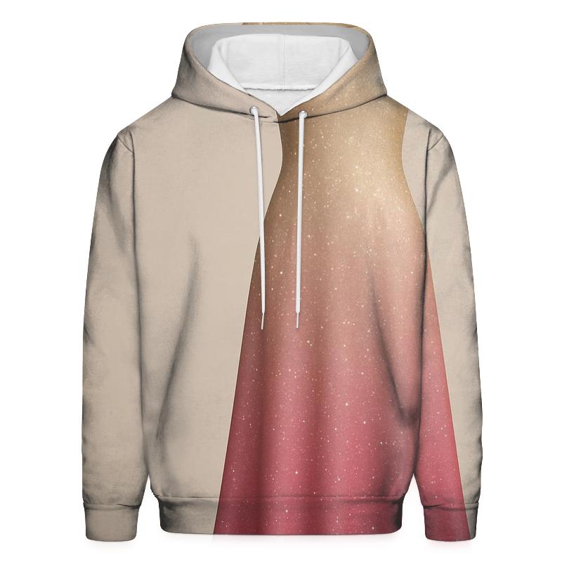 Rose Gold Glimmer Oversized Hoodie