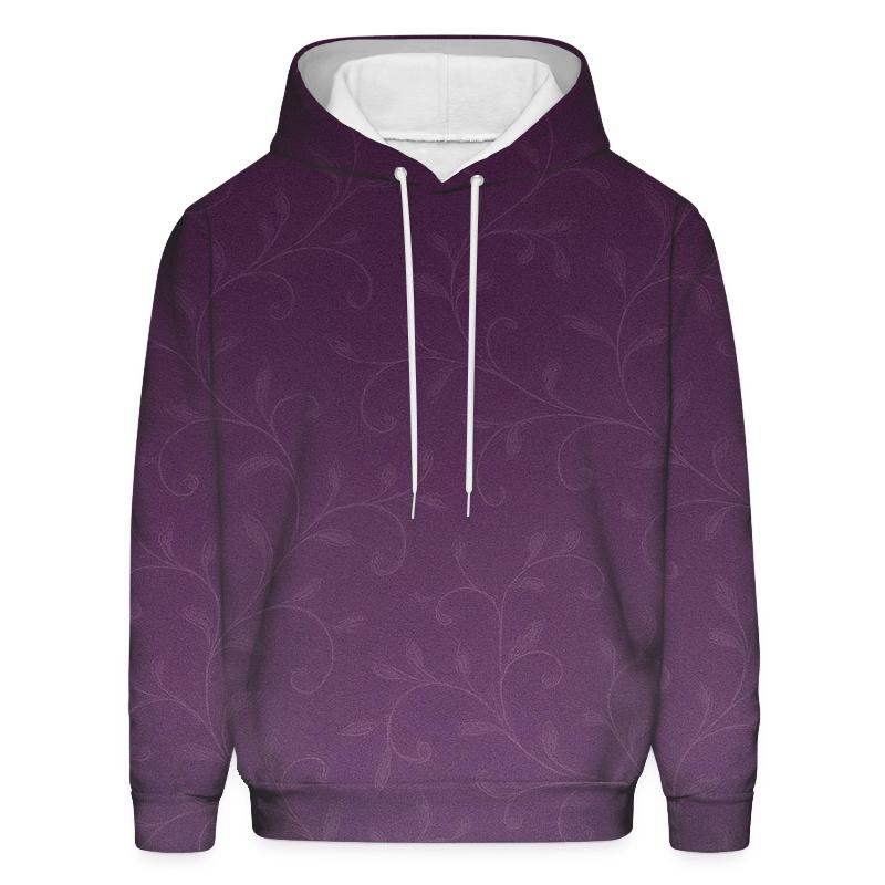 Royal Plum Cascade Oversized Hoodie