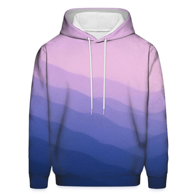 Mountain Dawn Gradient Oversized Hoodie