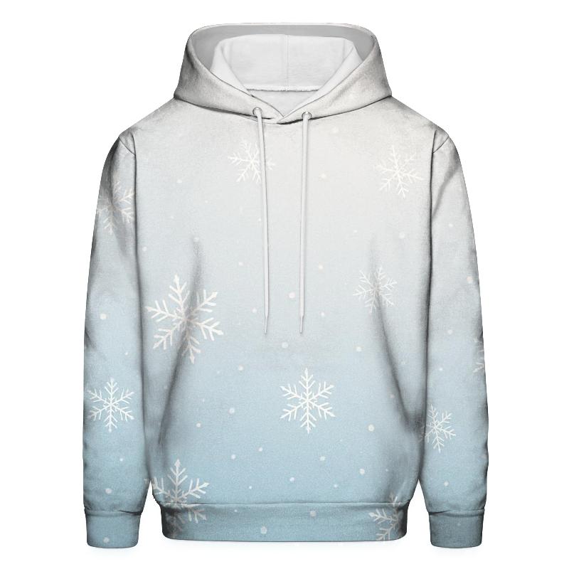 Crisp Winter Wonderland Oversized Hoodie