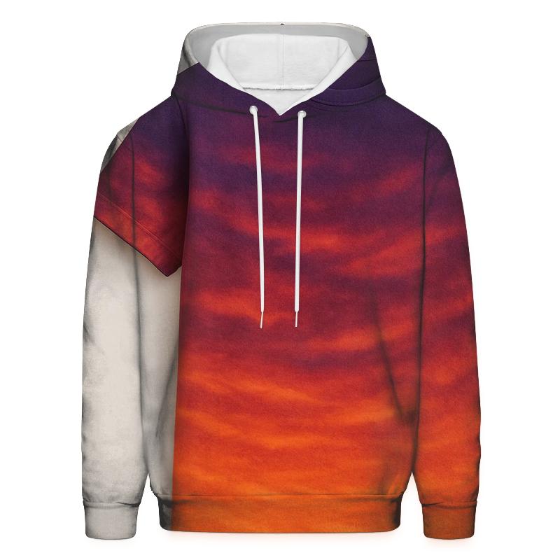 Fiery Sunset Oversized Hoodie