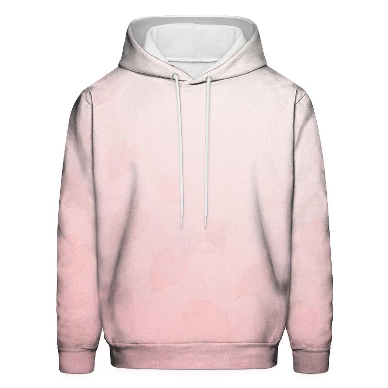 Cherry Blossom Breeze Gradient Oversized Hoodie