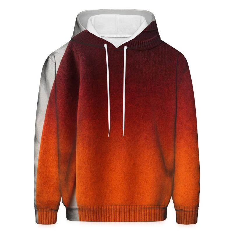 Fiery Sunset Ombre Oversized Hoodie