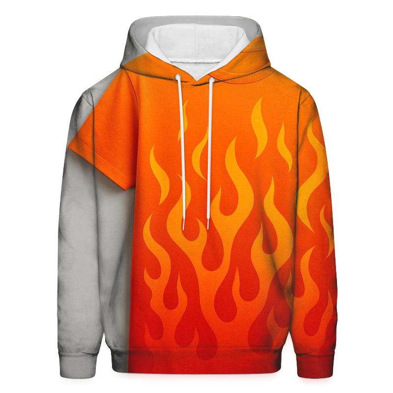 Fiery Ember Oversized Hoodie