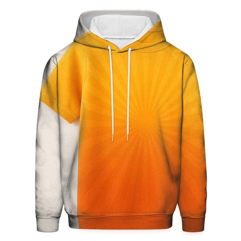 Amber Sunset Glow Oversized Hoodie