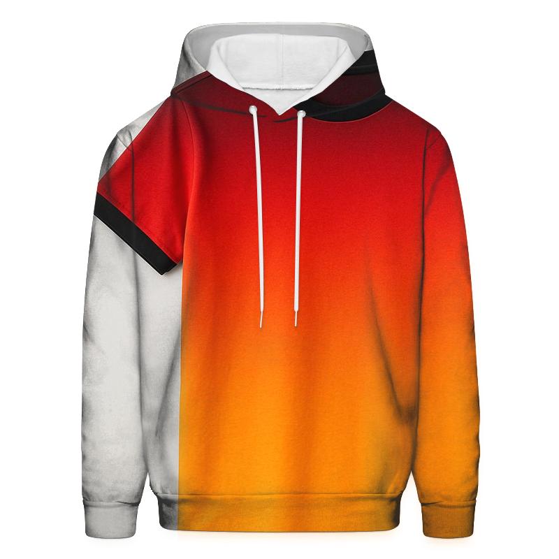 Fiery Summer Sunset Oversized Hoodie