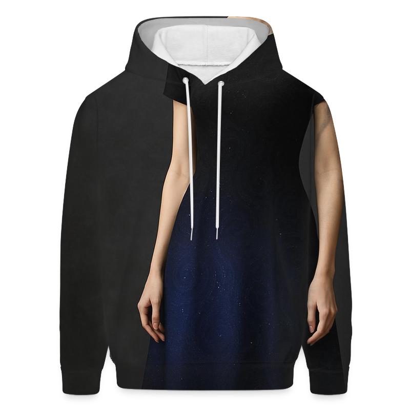 Mysterious Twilight Gradient Oversized Hoodie