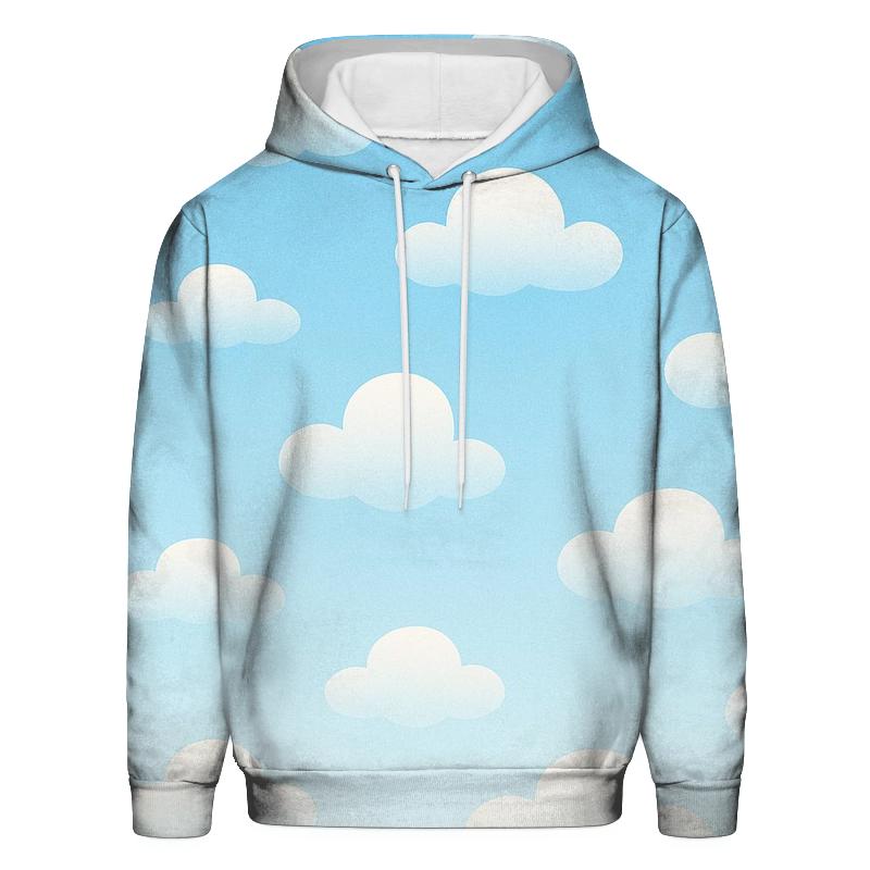 Whimsical Cloud Gradient Oversized Hoodie