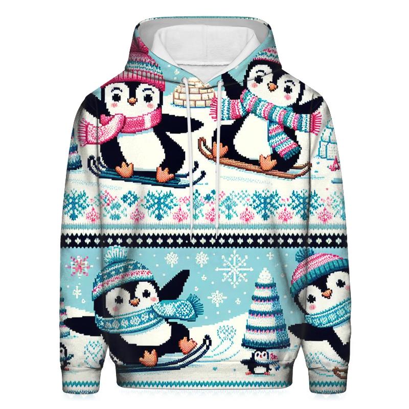 North Pole Adventure Design Oversized Hoodie