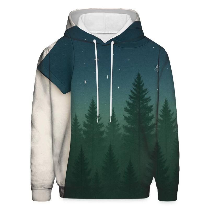 Forest Night Whisper Oversized Hoodie