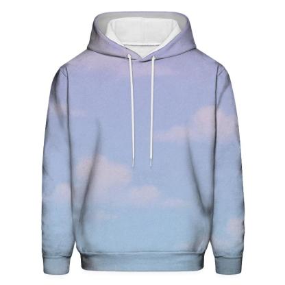 Pastel Dreamscape Gradient Oversized Hoodie