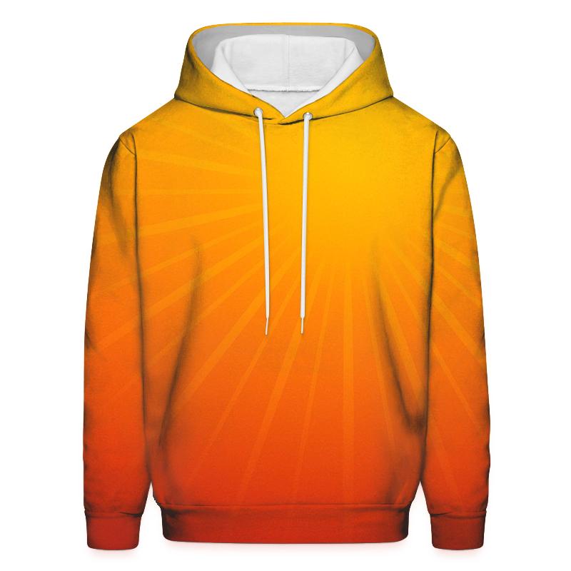 Fiery Sunset Horizon Gradient Oversized Hoodie