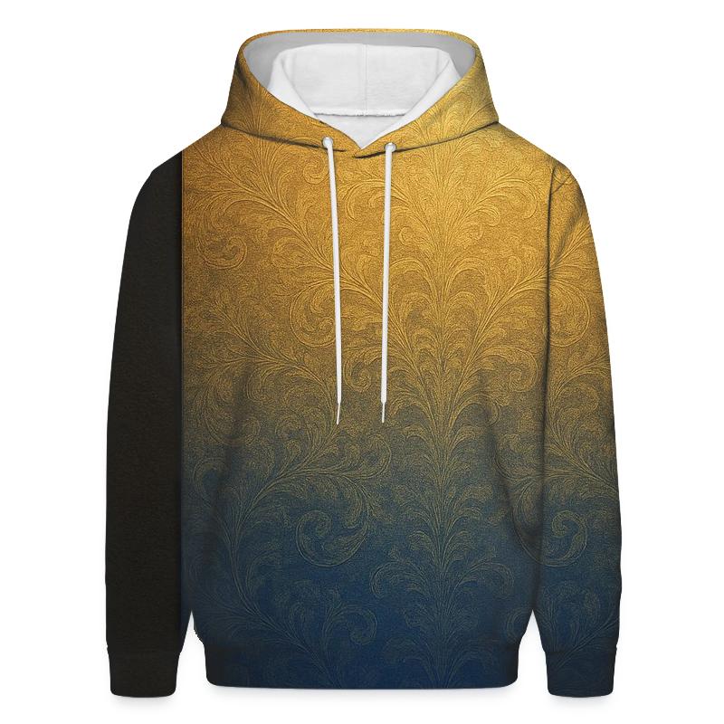 Royal Twilight Gradient Oversized Hoodie