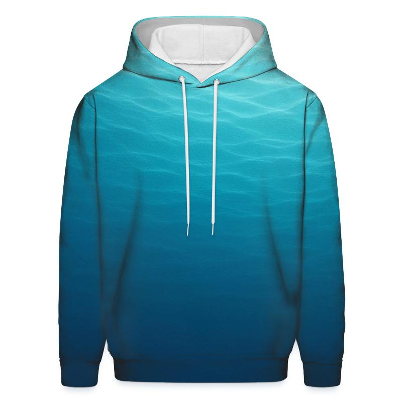 Ocean Waves Flow Oversized Hoodie