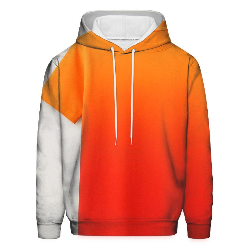 Fiery Sunset Bliss Oversized Hoodie