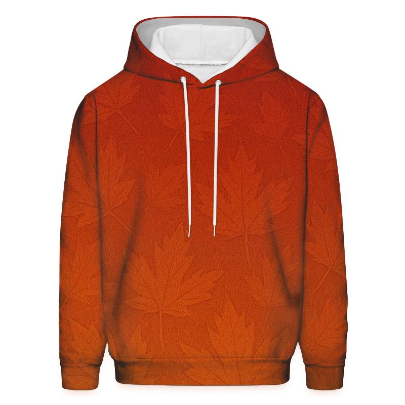 Autumn Leaves Gradient Oversized Hoodie