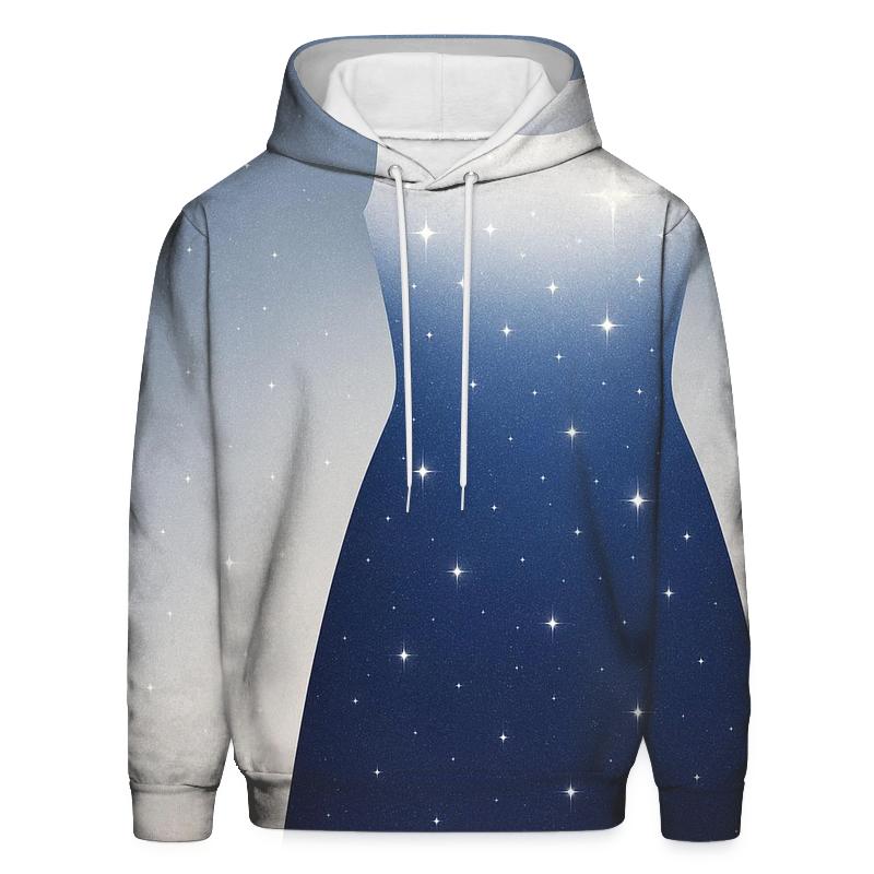 Starry Night Gradient Oversized Hoodie