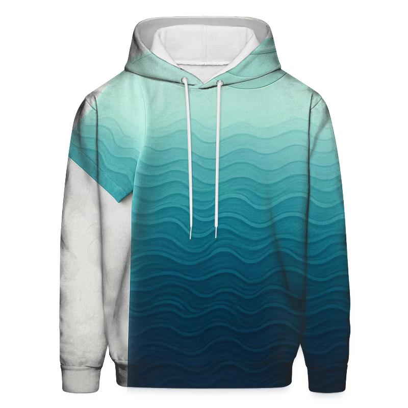 Coastal Waves Oversized Hoodie